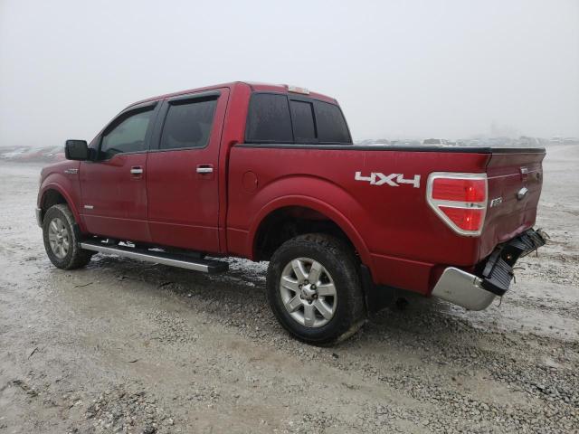 1FTFW1ET3EKE50500 - 2014 FORD F150 SUPERCREW MAROON photo 2