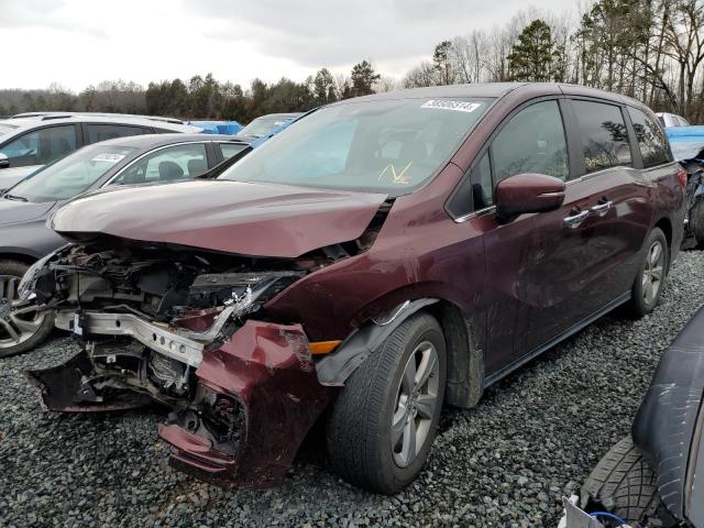 5FNRL6H76KB015934 - 2019 HONDA ODYSSEY EXL BURGUNDY photo 1