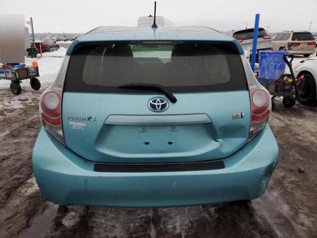 JTDKDTB3XC1019966 - 2012 TOYOTA PRIUS C TURQUOISE photo 6