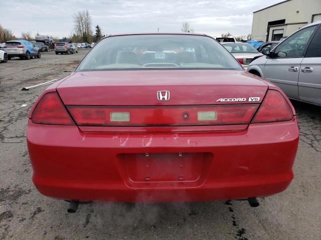 1HGCG2254YA044734 - 2000 HONDA ACCORD EX RED photo 6