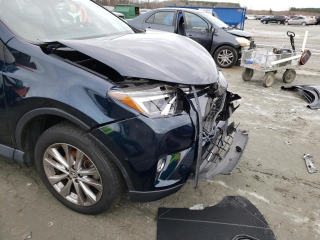 2T3DFREV3JW756251 - 2018 TOYOTA RAV4 LIMITED BLUE photo 9