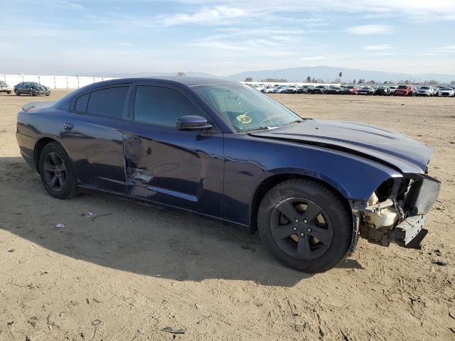 2C3CDXBG0EH353897 - 2014 DODGE CHARGER SE BLUE photo 4