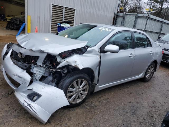 2T1BU4EE3AC497058 - 2010 TOYOTA COROLLA BASE SILVER photo 1