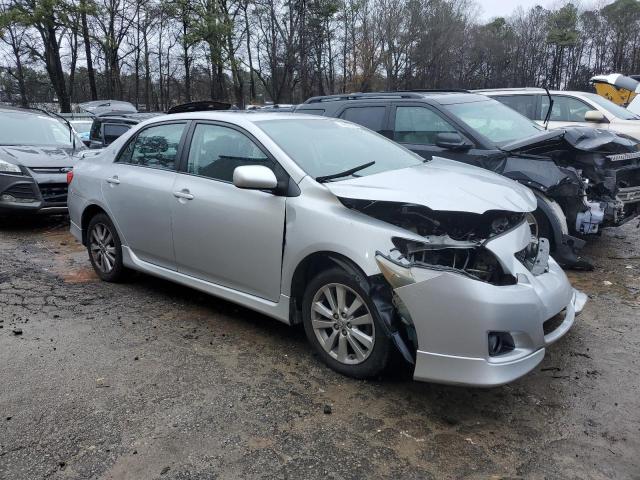 2T1BU4EE3AC497058 - 2010 TOYOTA COROLLA BASE SILVER photo 4