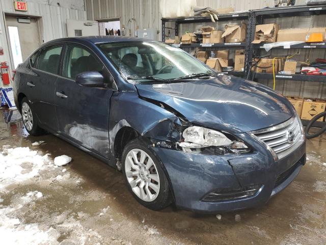 1N4AB7APXDN901894 - 2013 NISSAN SENTRA S BLUE photo 4