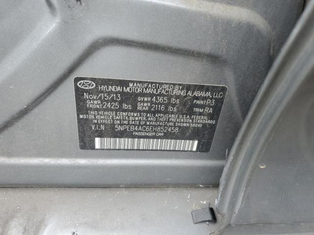 5NPEB4AC6EH852458 - 2014 HYUNDAI SONATA GLS BLACK photo 13