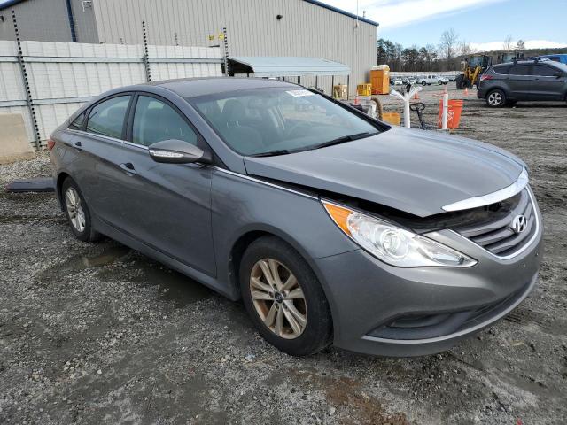 5NPEB4AC6EH852458 - 2014 HYUNDAI SONATA GLS BLACK photo 4