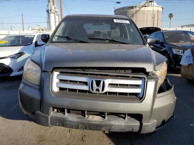 5FNYF28197B047307 - 2007 HONDA PILOT LX GRAY photo 5