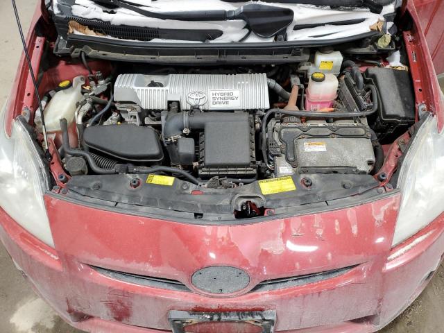 JTDKN3DU3A1286222 - 2010 TOYOTA PRIUS RED photo 11