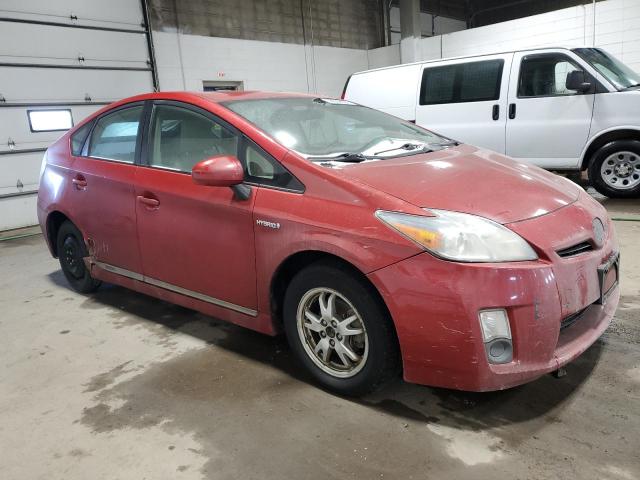 JTDKN3DU3A1286222 - 2010 TOYOTA PRIUS RED photo 4