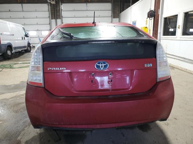 JTDKN3DU3A1286222 - 2010 TOYOTA PRIUS RED photo 6