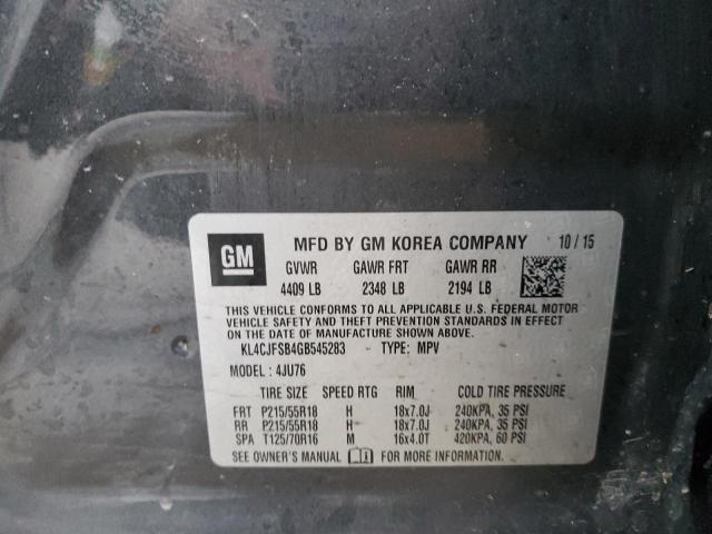 KL4CJFSB4GB545283 - 2016 BUICK ENCORE CONVENIENCE 灰色 照片 13