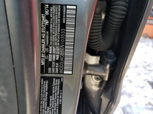 WDDSJ4GB5EN103533 - 2014 MERCEDES-BENZ CLA 250 4MATIC GRAY photo 12