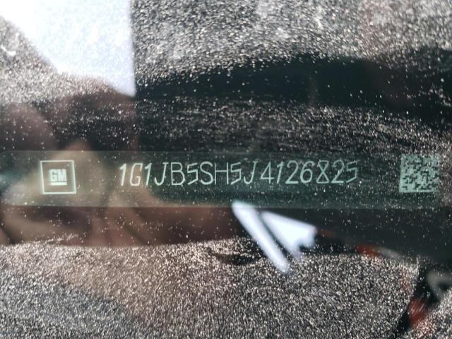 1G1JB5SH5J4126825 - 2018 CHEVROLET SONIC LS თეთრი ფოტო 12