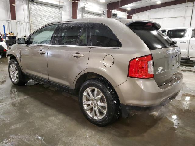 2FMDK4KC2DBB58480 - 2013 FORD EDGE LIMITED GRAY photo 2