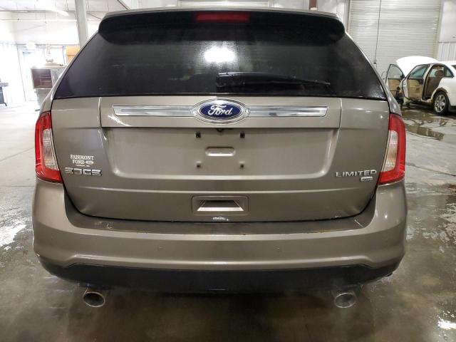 2FMDK4KC2DBB58480 - 2013 FORD EDGE LIMITED GRAY photo 6