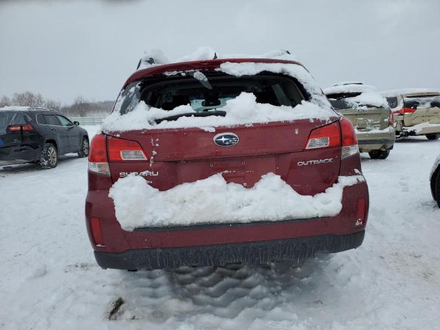 4S4BRCKC0D3265993 - 2013 SUBARU OUTBACK 2.5I LIMITED BURGUNDY photo 6