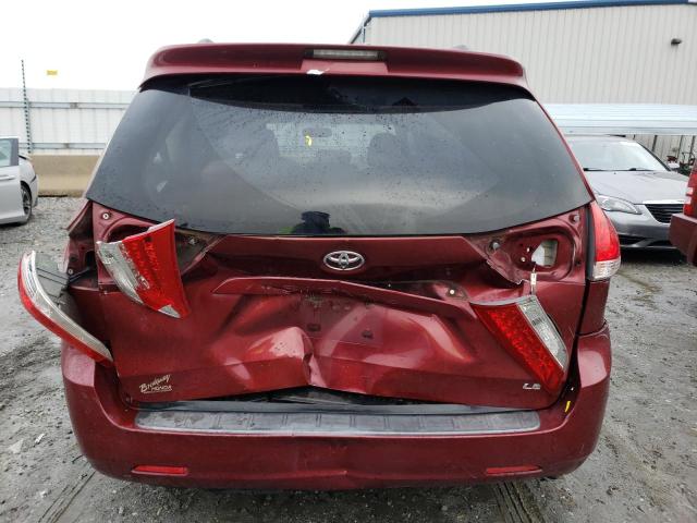5TDKK3DC5BS069601 - 2011 TOYOTA SIENNA LE RED photo 6