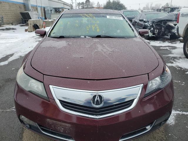 19UUA8F22DA008592 - 2013 ACURA TL BURGUNDY photo 5