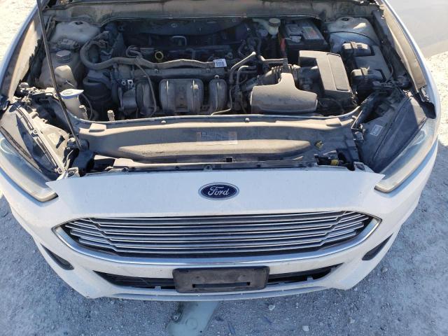 3FA6P0G7XER315152 - 2014 FORD FUSION S WHITE photo 11