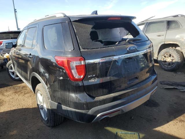 1FM5K8D82GGC58371 - 2016 FORD EXPLORER XLT BLACK photo 2