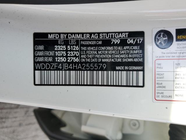 WDDZF4JB4HA255579 - 2017 MERCEDES-BENZ E 300 WHITE photo 13