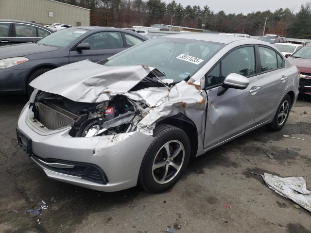 19XFB2F73FE224285 - 2015 HONDA CIVIC SE SILVER photo 1