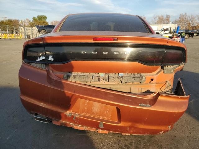 2B3CL3CG8BH550027 - 2011 DODGE CHARGER ORANGE photo 6