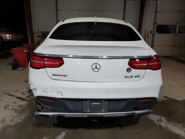 4JGED6EB7HA065551 - 2017 MERCEDES-BENZ GLE COUPE 43 AMG WHITE photo 6