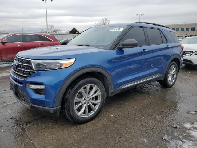 1FMSK8DH5LGC29363 - 2020 FORD EXPLORER XLT BLUE photo 1