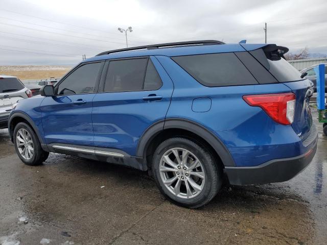 1FMSK8DH5LGC29363 - 2020 FORD EXPLORER XLT BLUE photo 2