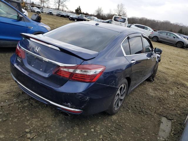 1HGCR2F89HA243938 - 2017 HONDA ACCORD EXL BLUE photo 3