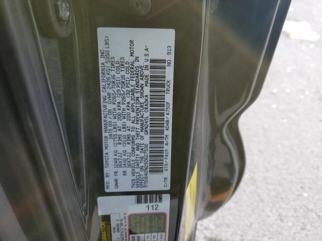 5TEUU42N29Z627530 - 2009 TOYOTA TACOMA ACCESS CAB Жасыл фото 12