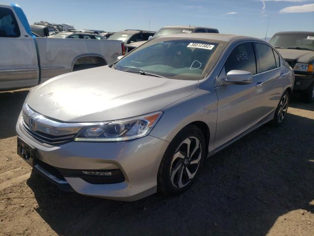 1HGCR3F83GA023747 - 2016 HONDA ACCORD EXL SILVER photo 2