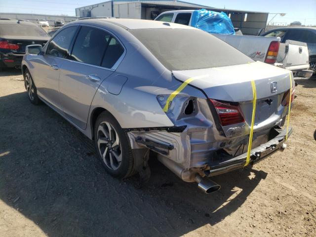 1HGCR3F83GA023747 - 2016 HONDA ACCORD EXL SILVER photo 3