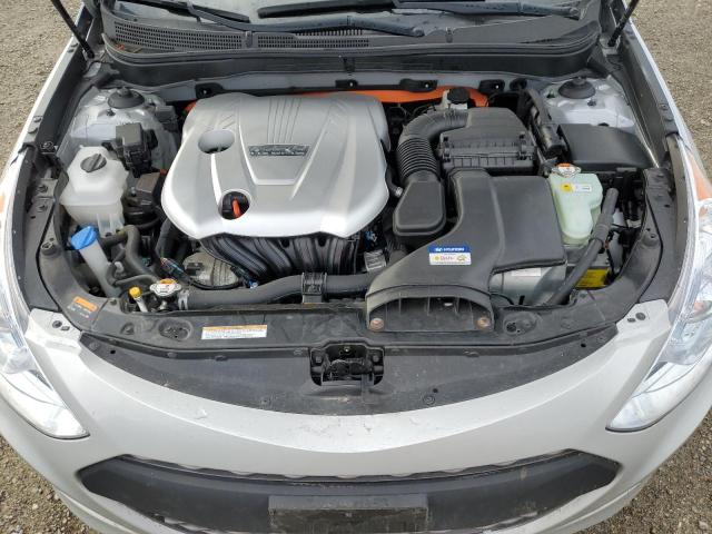 KMHEC4A47FA130152 - 2015 HYUNDAI SONATA HYBRID SILVER photo 11