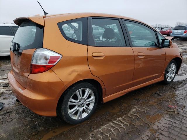 JHMGE88489S020972 - 2009 HONDA FIT SPORT ORANGE photo 3