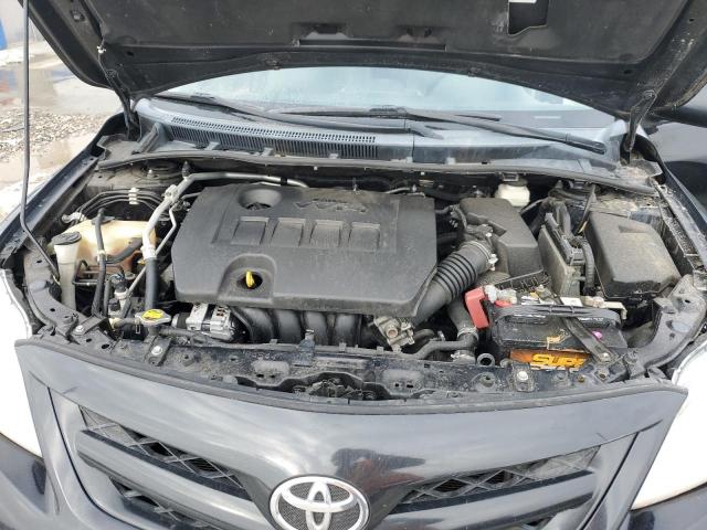 2T1BU4EE8CC795379 - 2012 TOYOTA COROLLA BASE BLACK photo 11