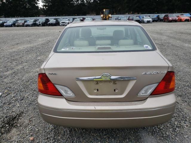 4T1BF28B22U223088 - 2002 TOYOTA AVALON XL TAN photo 6