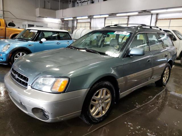 4S3BH686627600545 - 2002 SUBARU LEGACY OUTBACK LIMITED GREEN photo 1