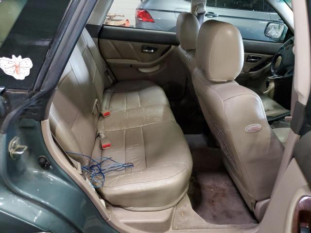 4S3BH686627600545 - 2002 SUBARU LEGACY OUTBACK LIMITED GREEN photo 11