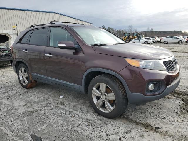 5XYKU3A64CG242600 - 2012 KIA SORENTO EX BURGUNDY photo 4