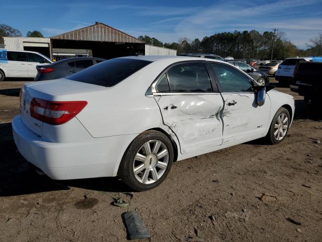 3LNHM26T67R638344 - 2007 LINCOLN MKZ WHITE photo 3