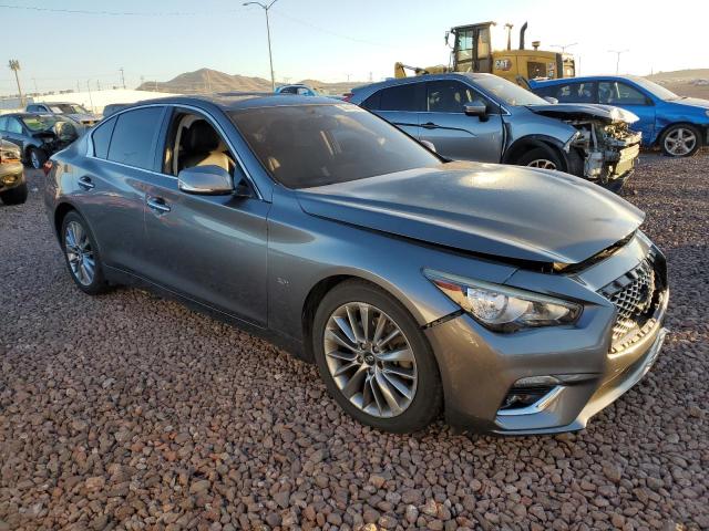 JN1EV7AP8JM354390 - 2018 INFINITI Q50 LUXE GRAY photo 4