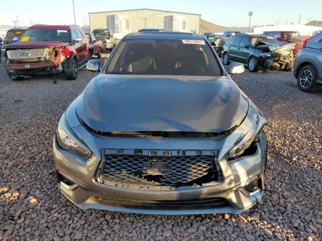 JN1EV7AP8JM354390 - 2018 INFINITI Q50 LUXE GRAY photo 5