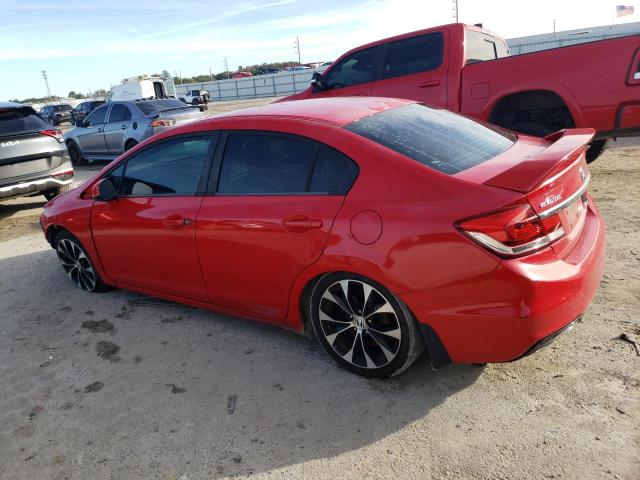 2HGFB6E57DH703335 - 2013 HONDA CIVIC SI RED photo 2