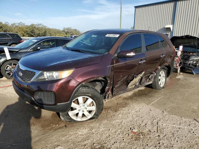 5XYKT3A11BG046510 - 2011 KIA SORENTO BASE BURGUNDY photo 1