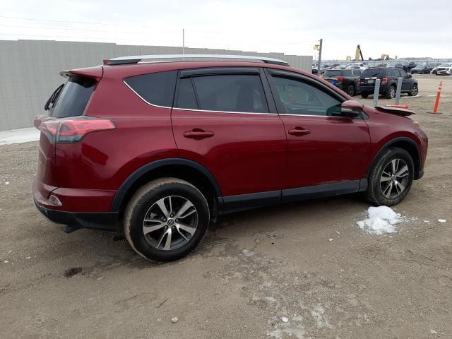 2T3WFREV9JW505341 - 2018 TOYOTA RAV4 ADVENTURE BURGUNDY photo 3