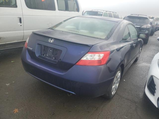 2HGFG12646H529809 - 2006 HONDA CIVIC LX BLUE photo 3