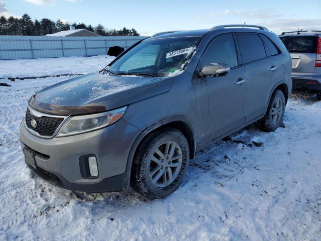 5XYKTDA74FG611638 - 2015 KIA SORENTO LX SILVER photo 1